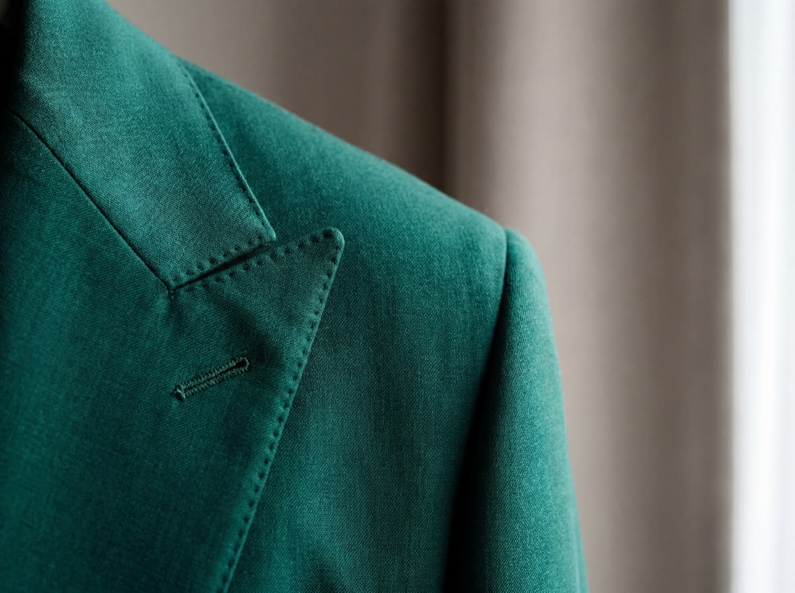 Custom tailored garment detail